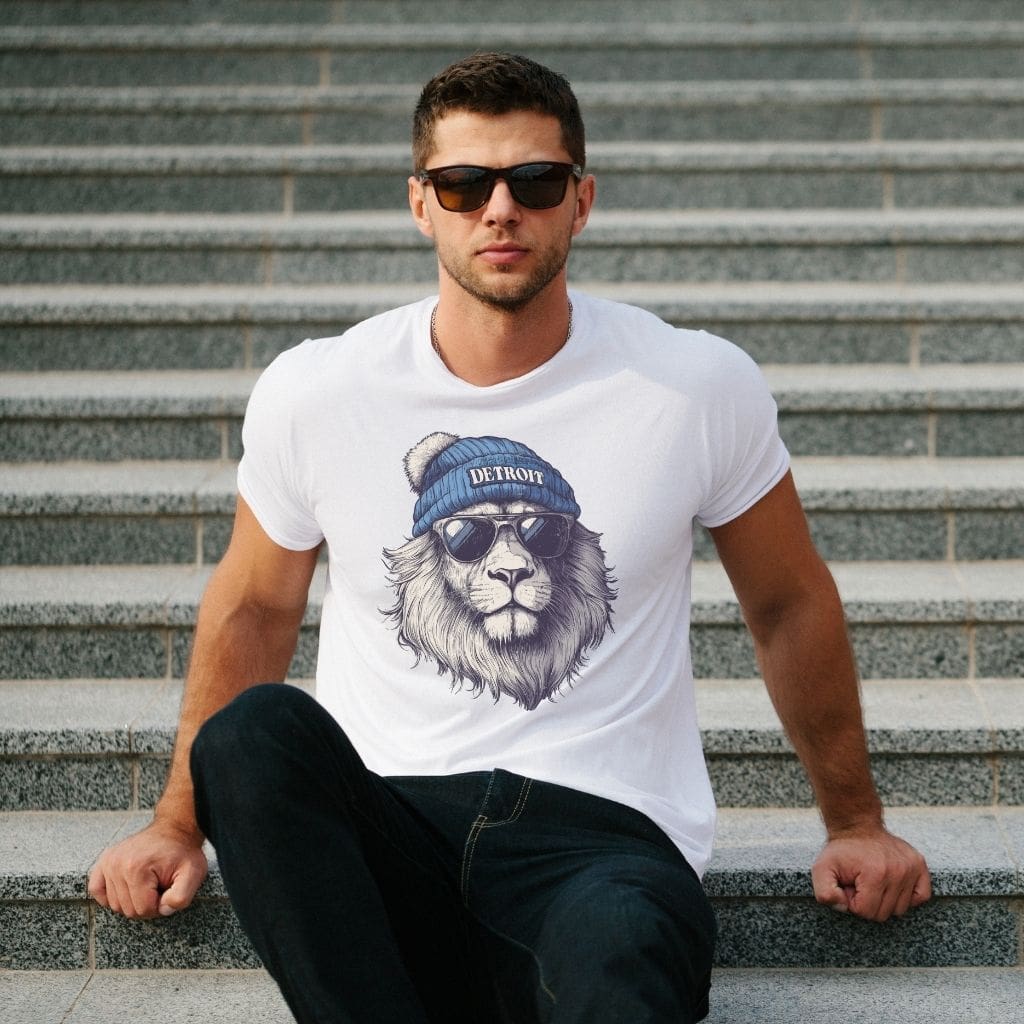 Stylish and affordable Detroit Lions graphic tee