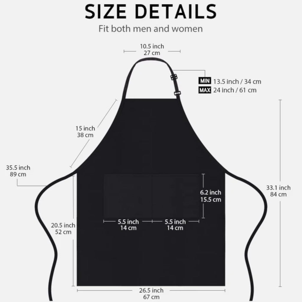 Apron Size Chart
