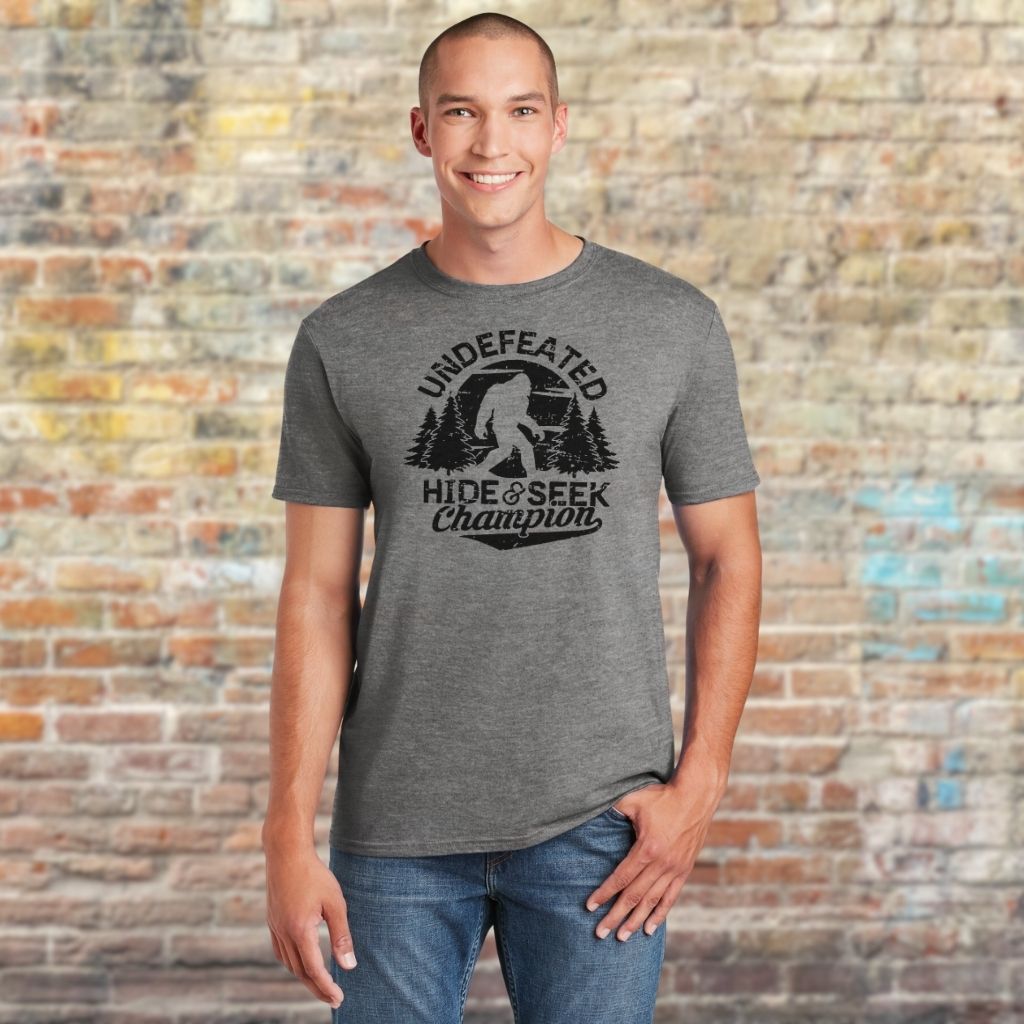 Comfortable and affordable Bigfoot graphic tee