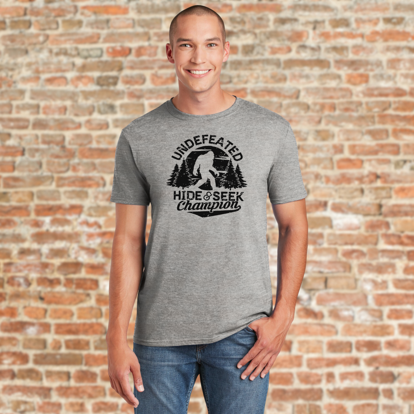 Comfortable and affordable Bigfoot graphic tee