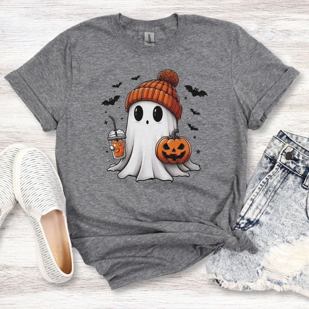 cute ghost graphic tee fall outfit
