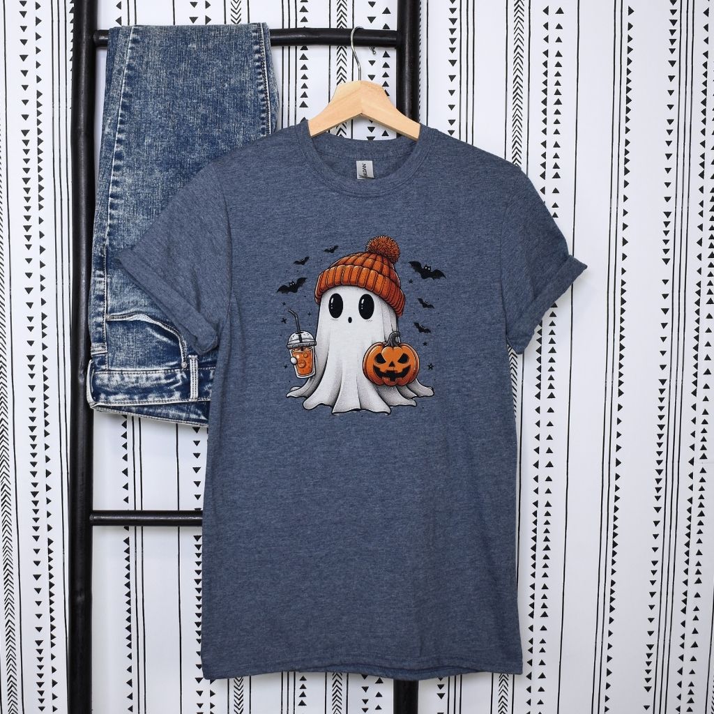 cute halloween ghost t-shirt for women