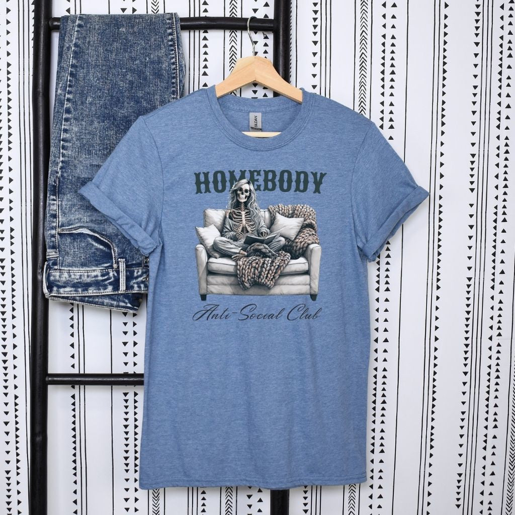 Cute gift t-shirt for anti social homebodies