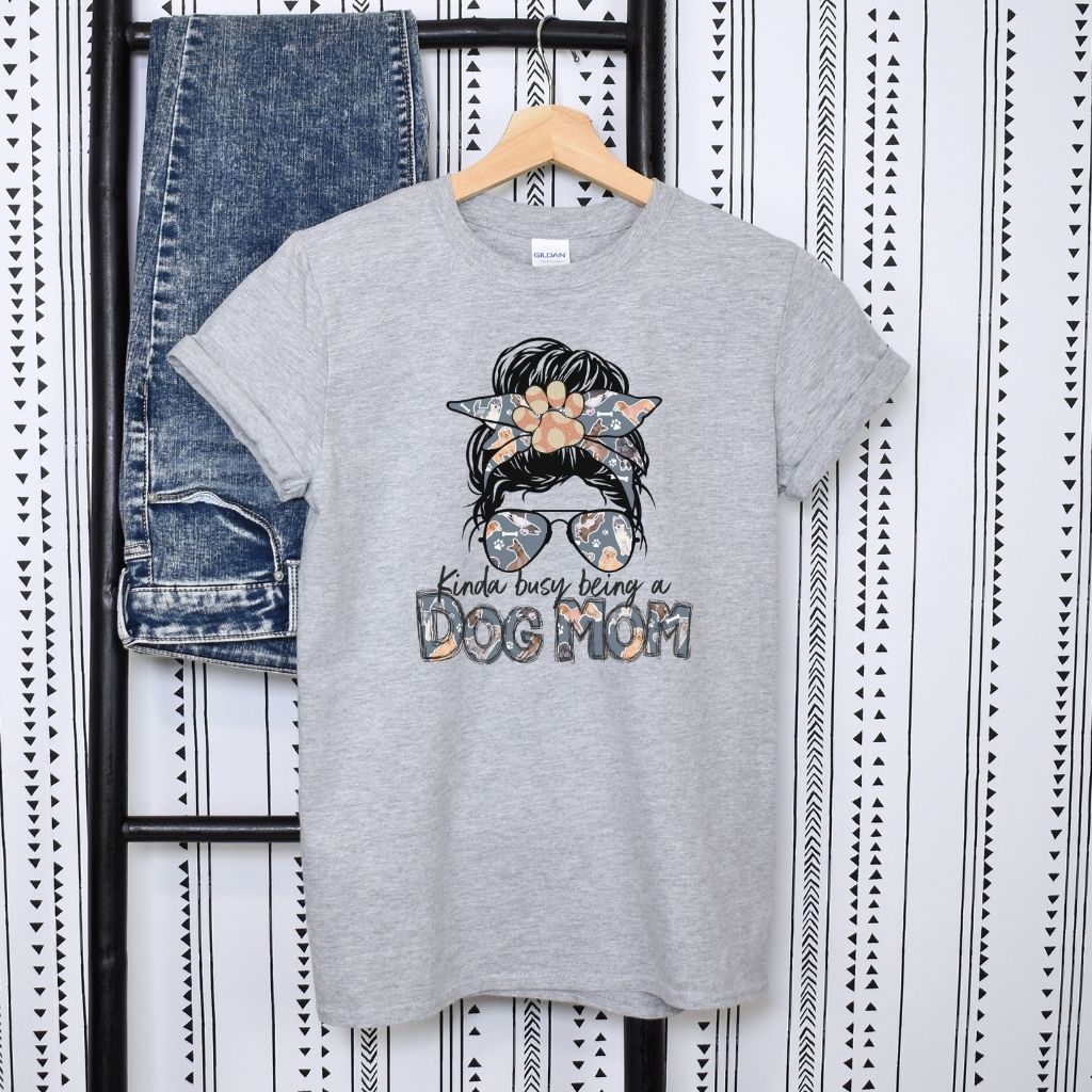 funny dog mom tshirt for women