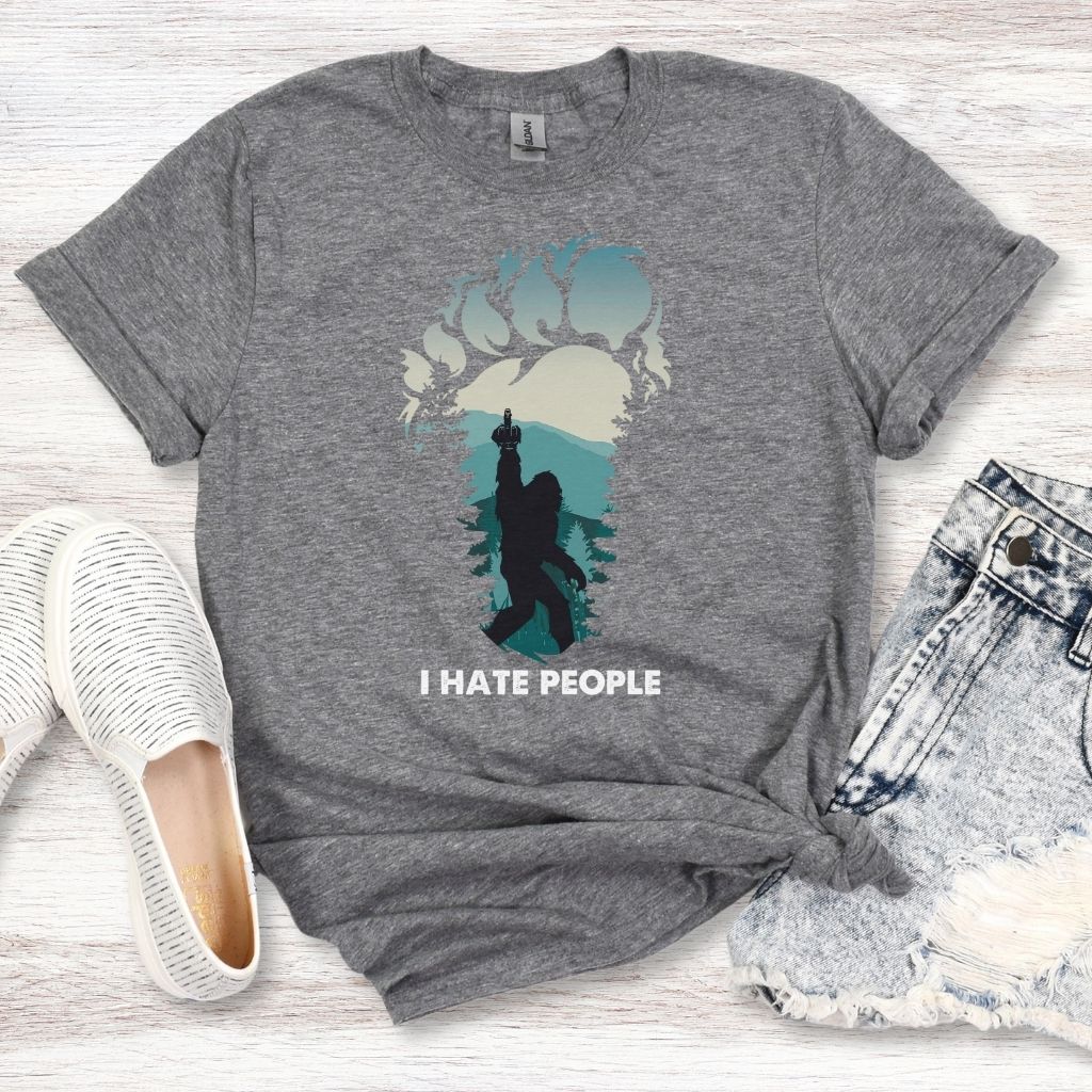 edgy cryptid humor graphic tee