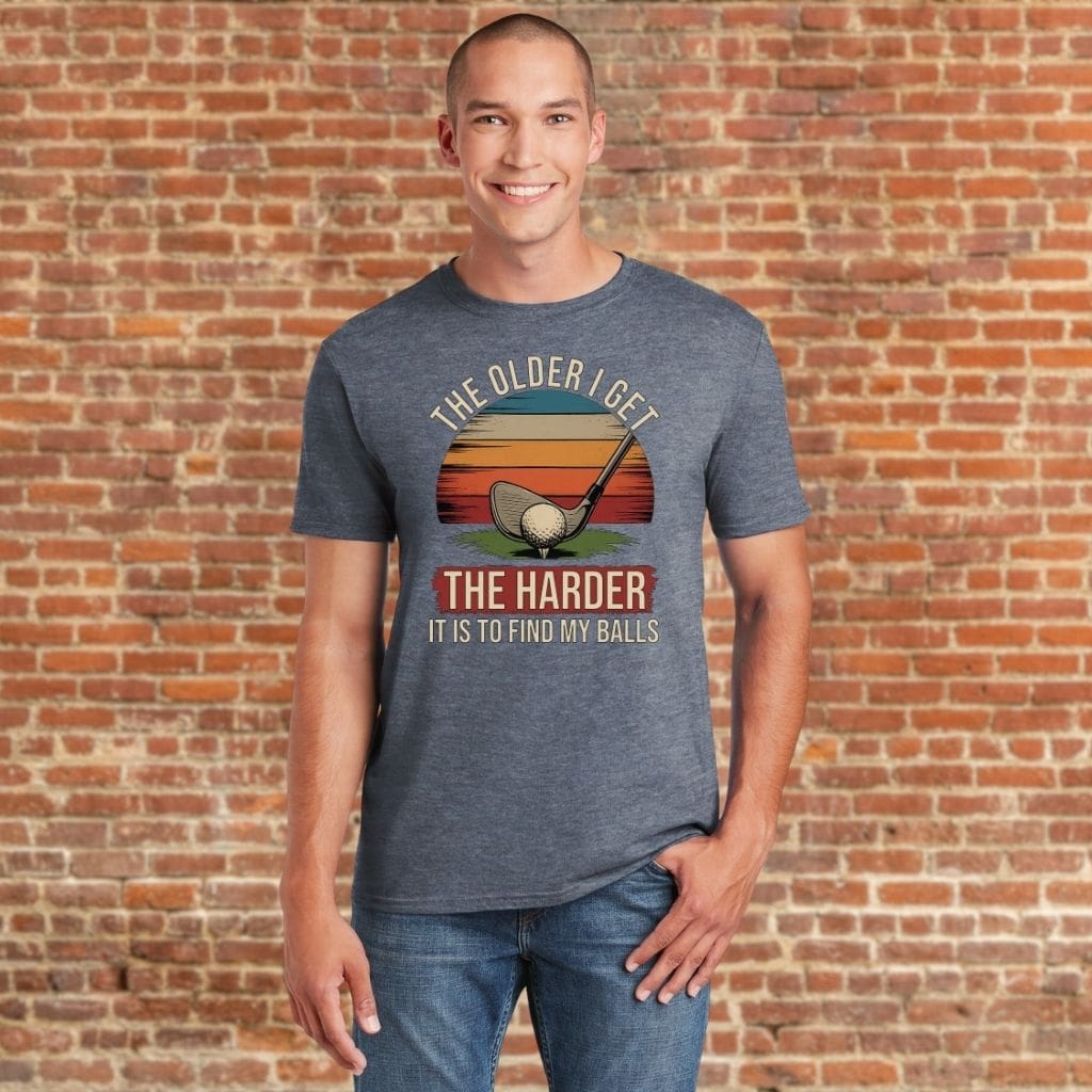 Gift-worthy men's t-shirt with joke design