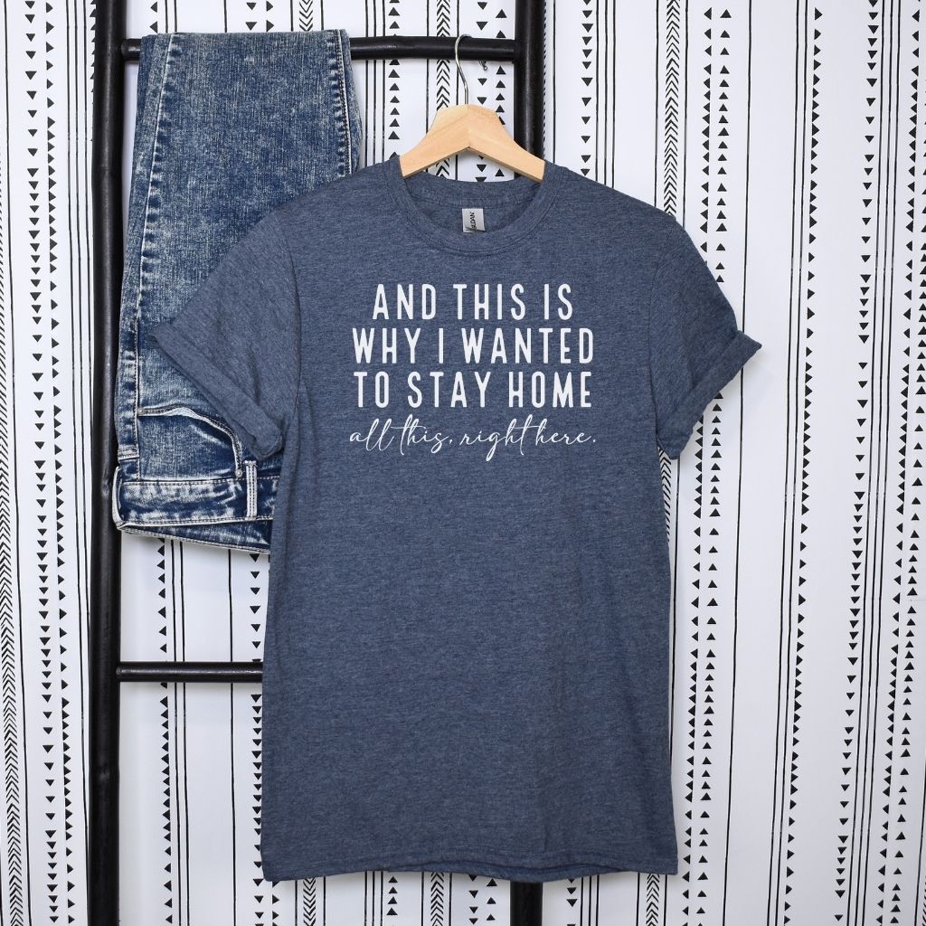 stylish slogan tee for home lovers