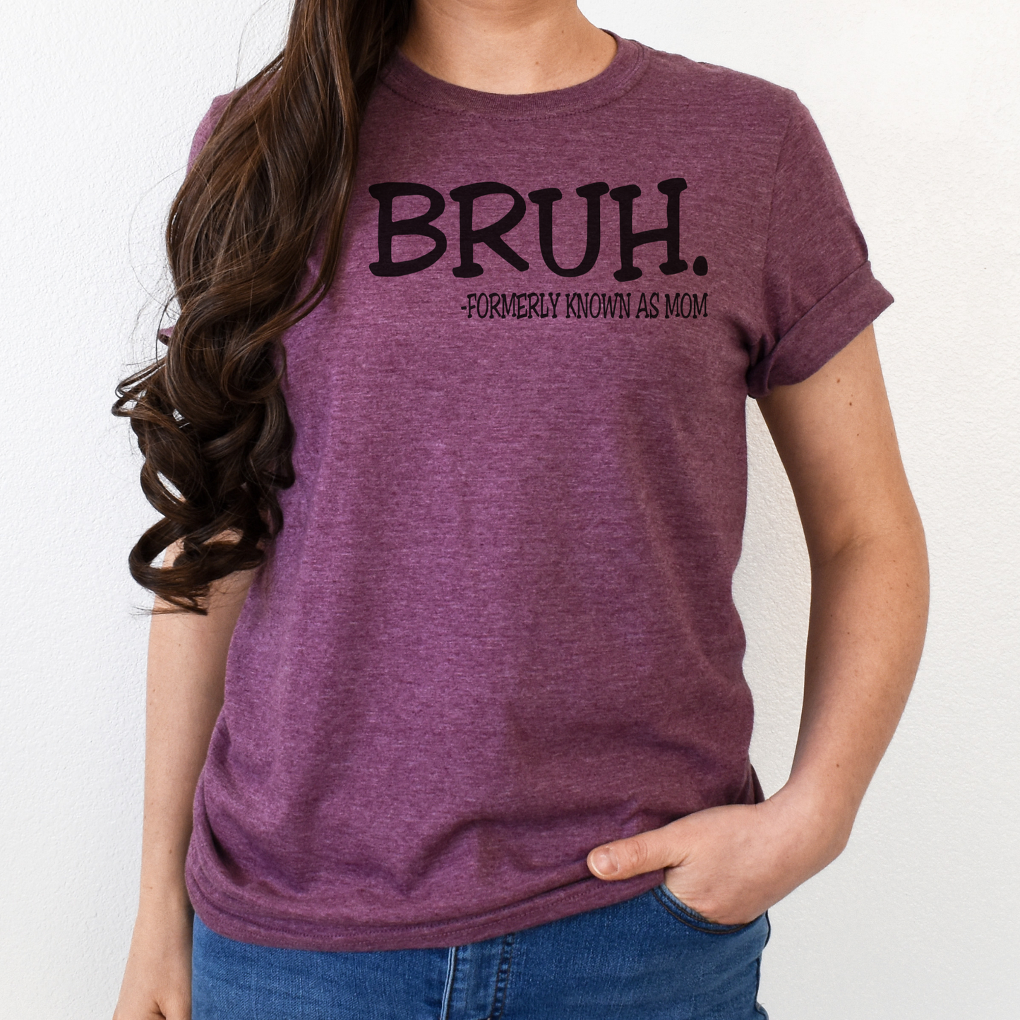 soft cotton-polyester mom shirt