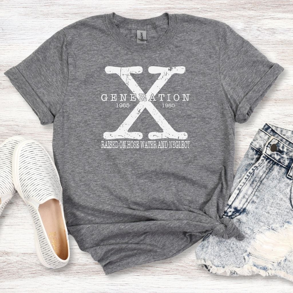 soft retro tee with hose water and neglect design