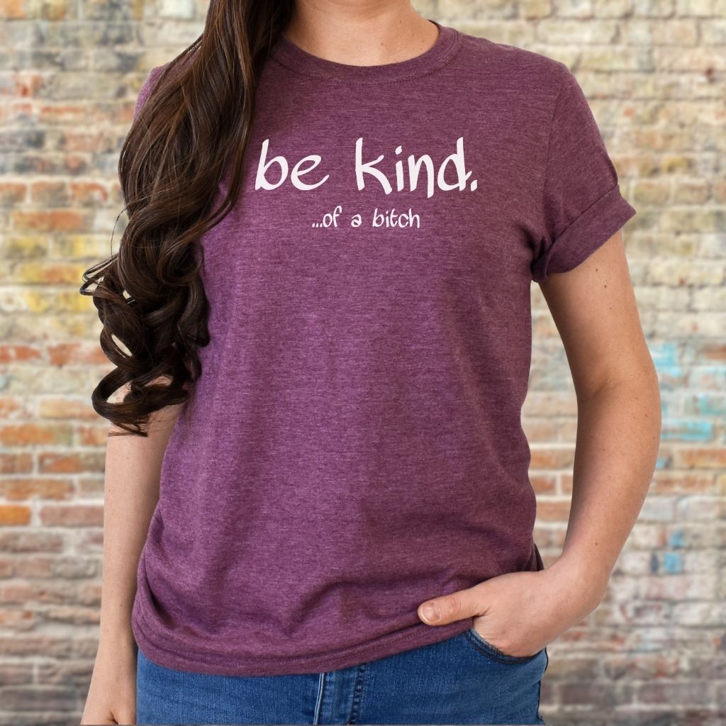 Soft cotton blend t-shirt with witty text design