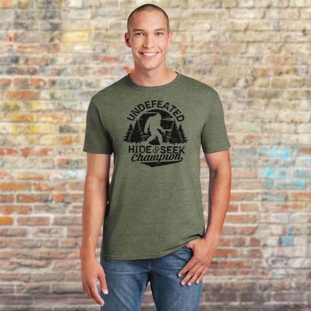 Unique cryptid themed casual shirt for adults
