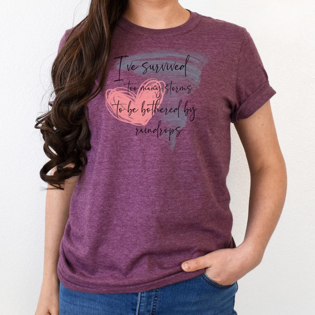 Funny women's graphic t-shirt with empowering quote
