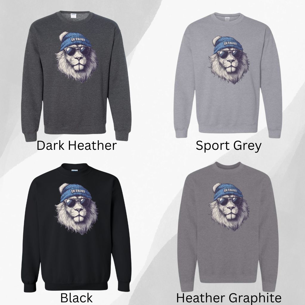 Detroit Lion Bundle – Tee, Sweatshirt & Hat Set
