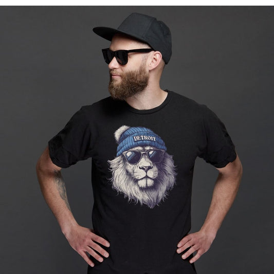 Detroit Lions graphic t-shirt with unique design