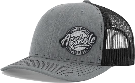 asshole patch on hat