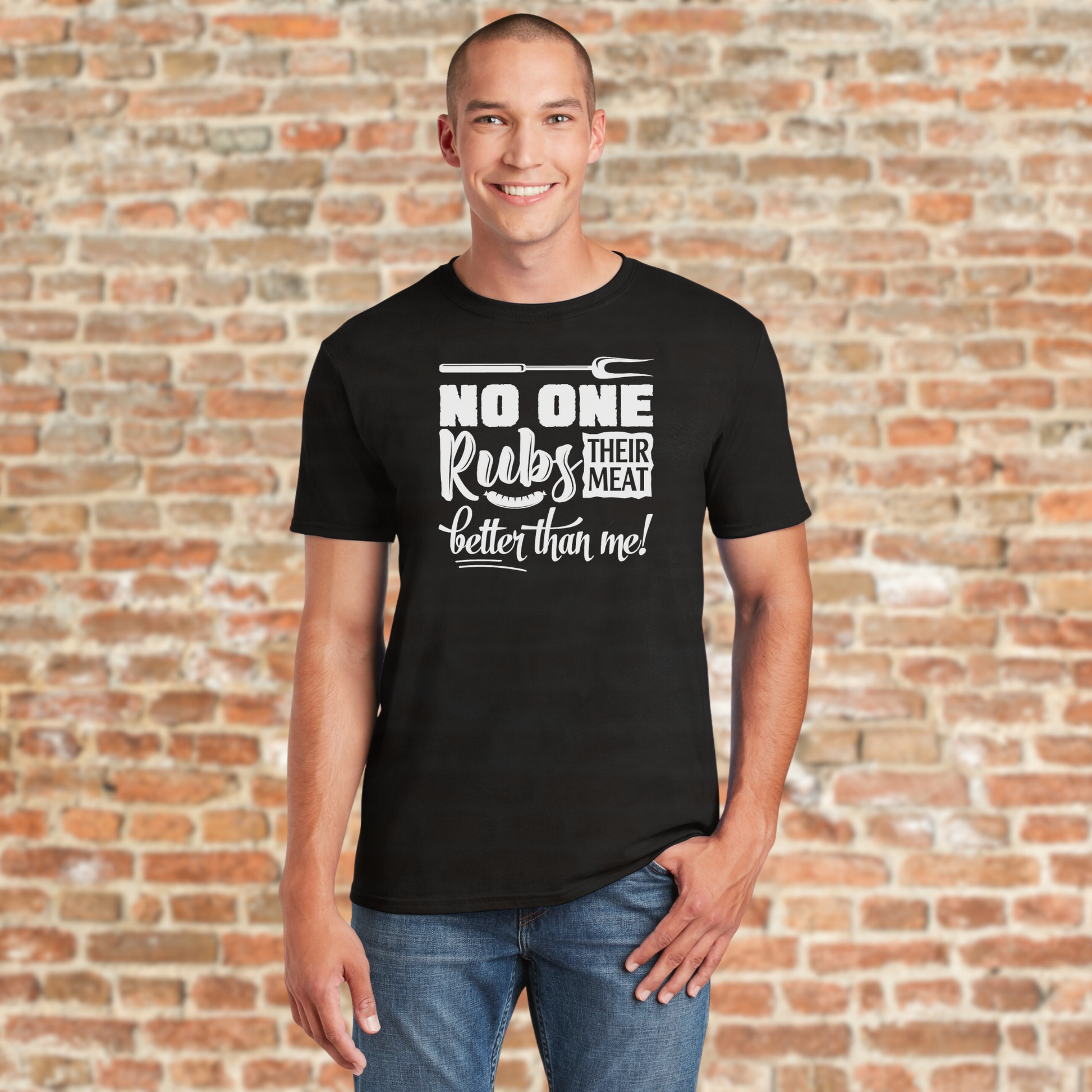 BBQ-themed graphic tee for guys