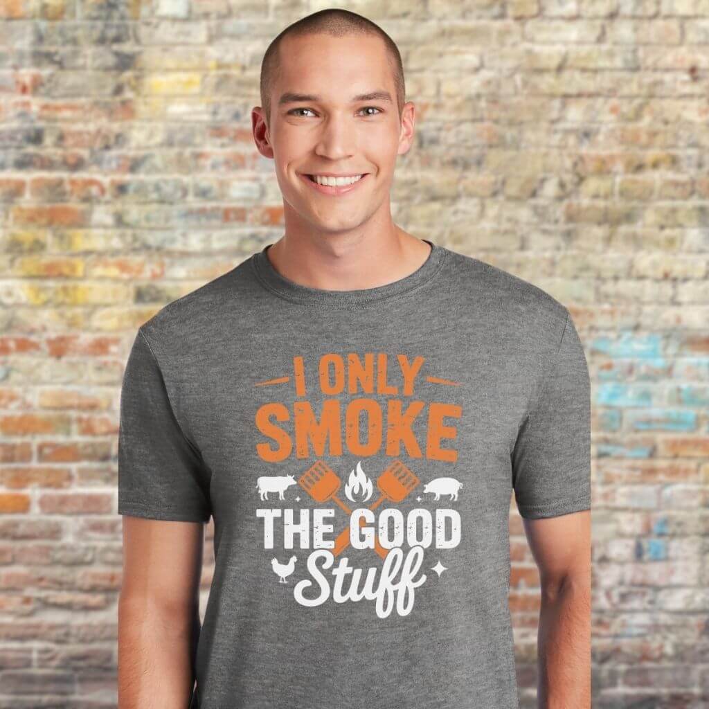 bold barbecue shirt with funny saying
