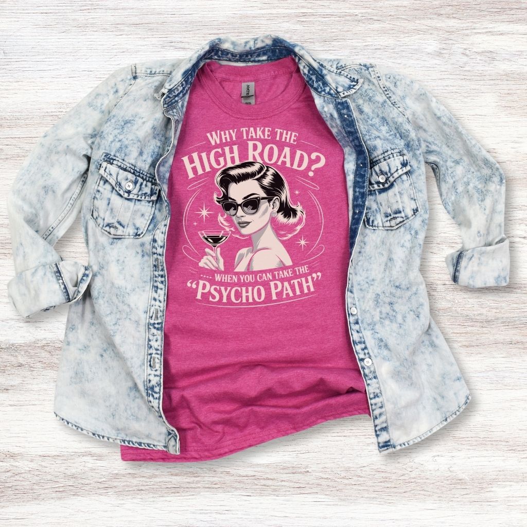 Hand-applied bold design tee for casual wear