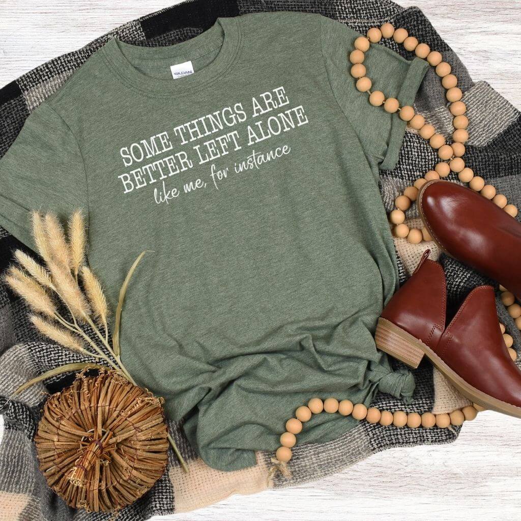 Bold expressive women’s sarcasm shirt