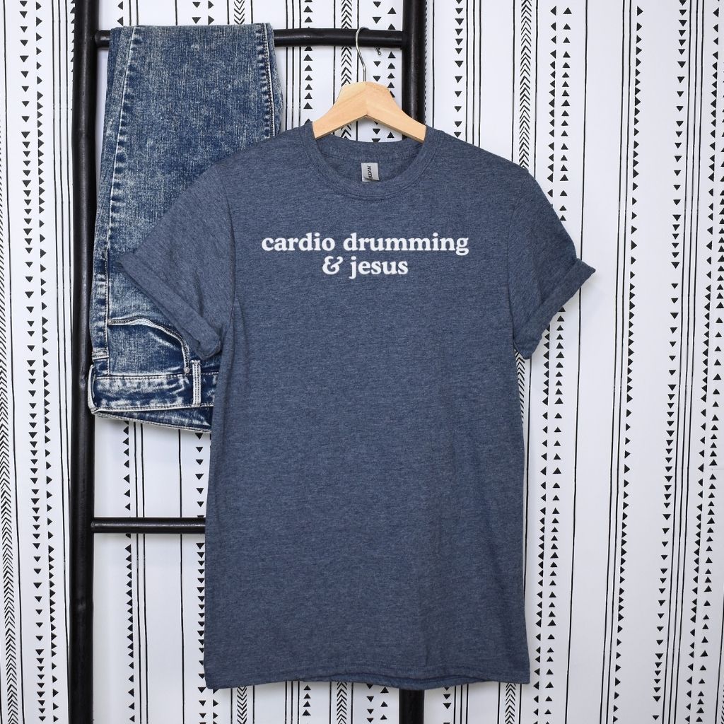 Cardio drumming class faith-based shirt design