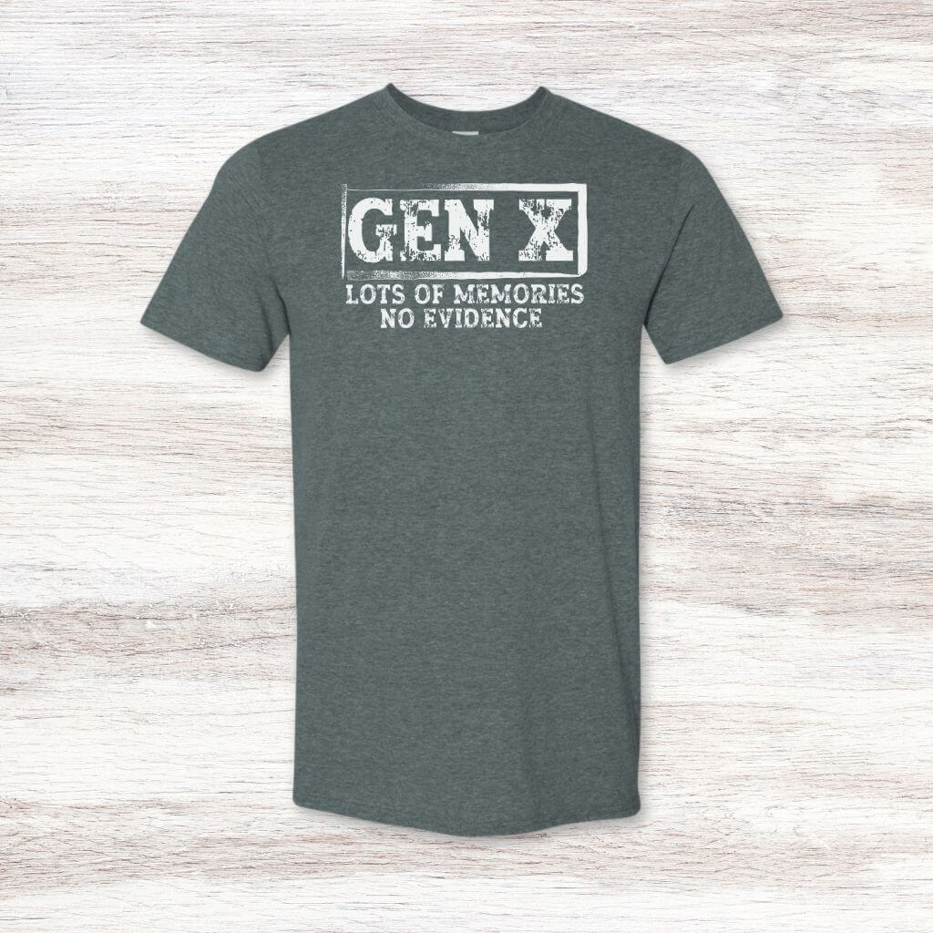 casual Gen X fashion statement t-shirt