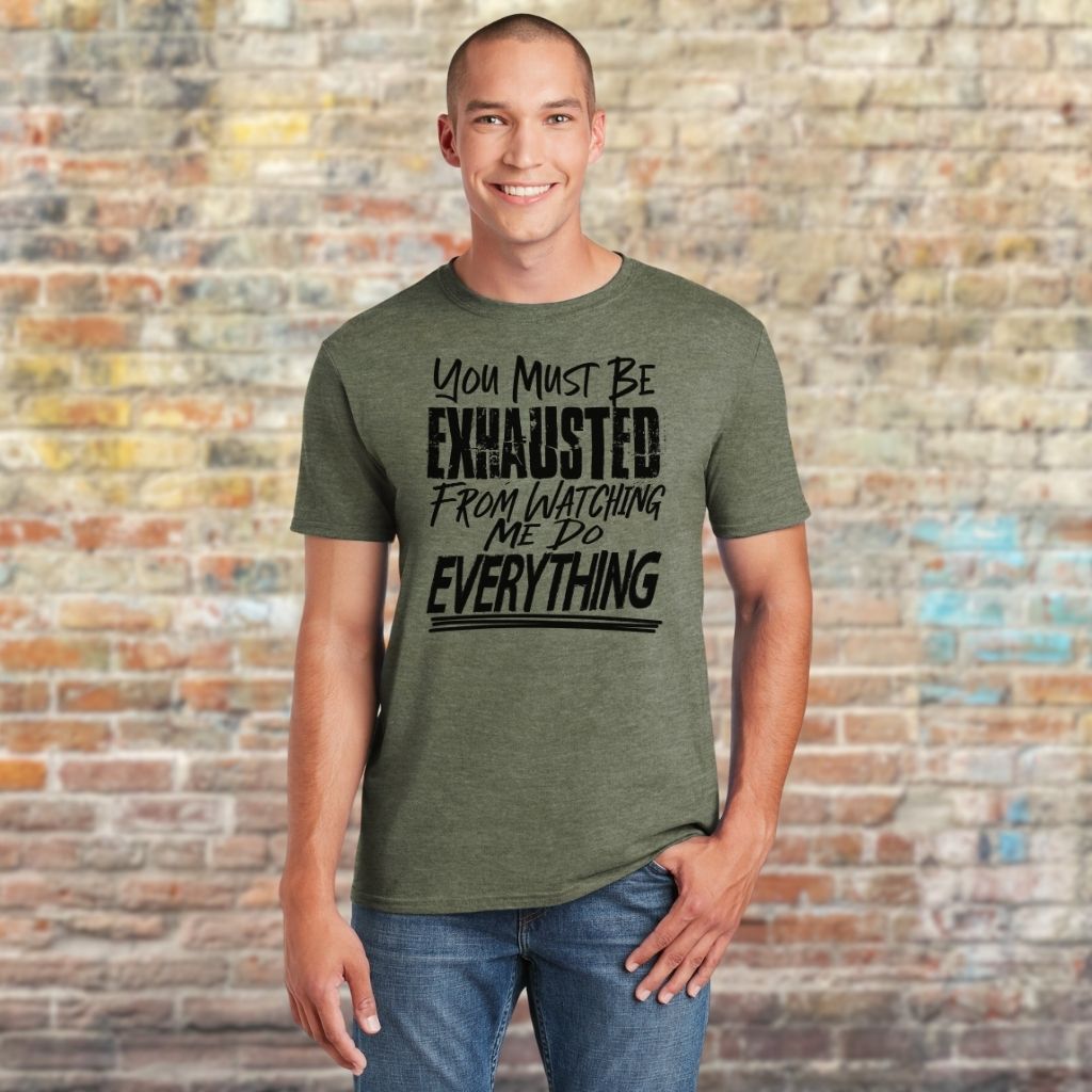 Unisex casual humor statement shirt