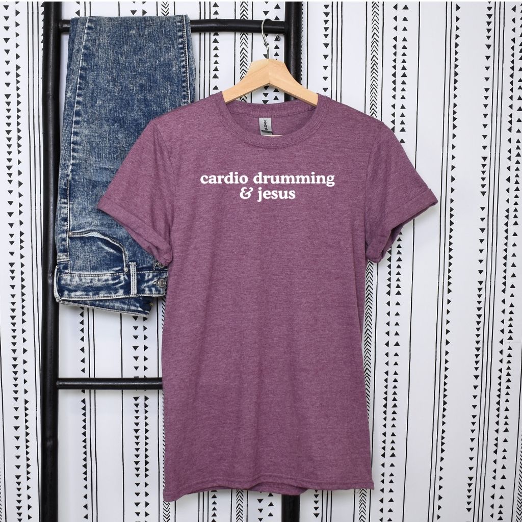 Christian cardio drumming t-shirt for women