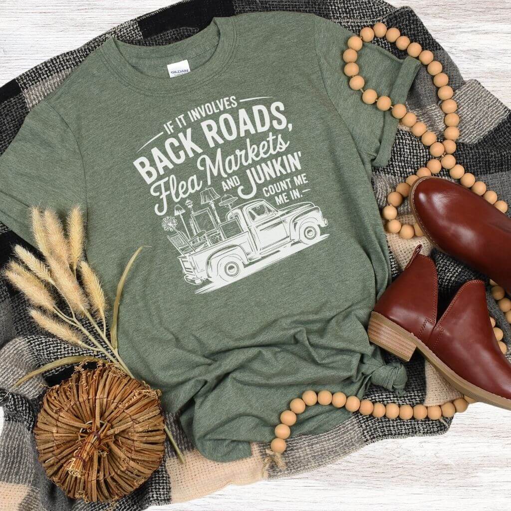 Comfortable polyester cotton vintage junkin tee