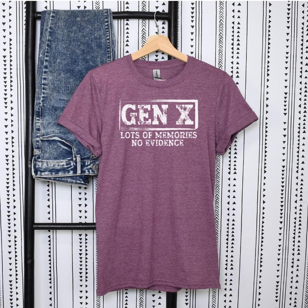 comfortable funny retro generation shirt