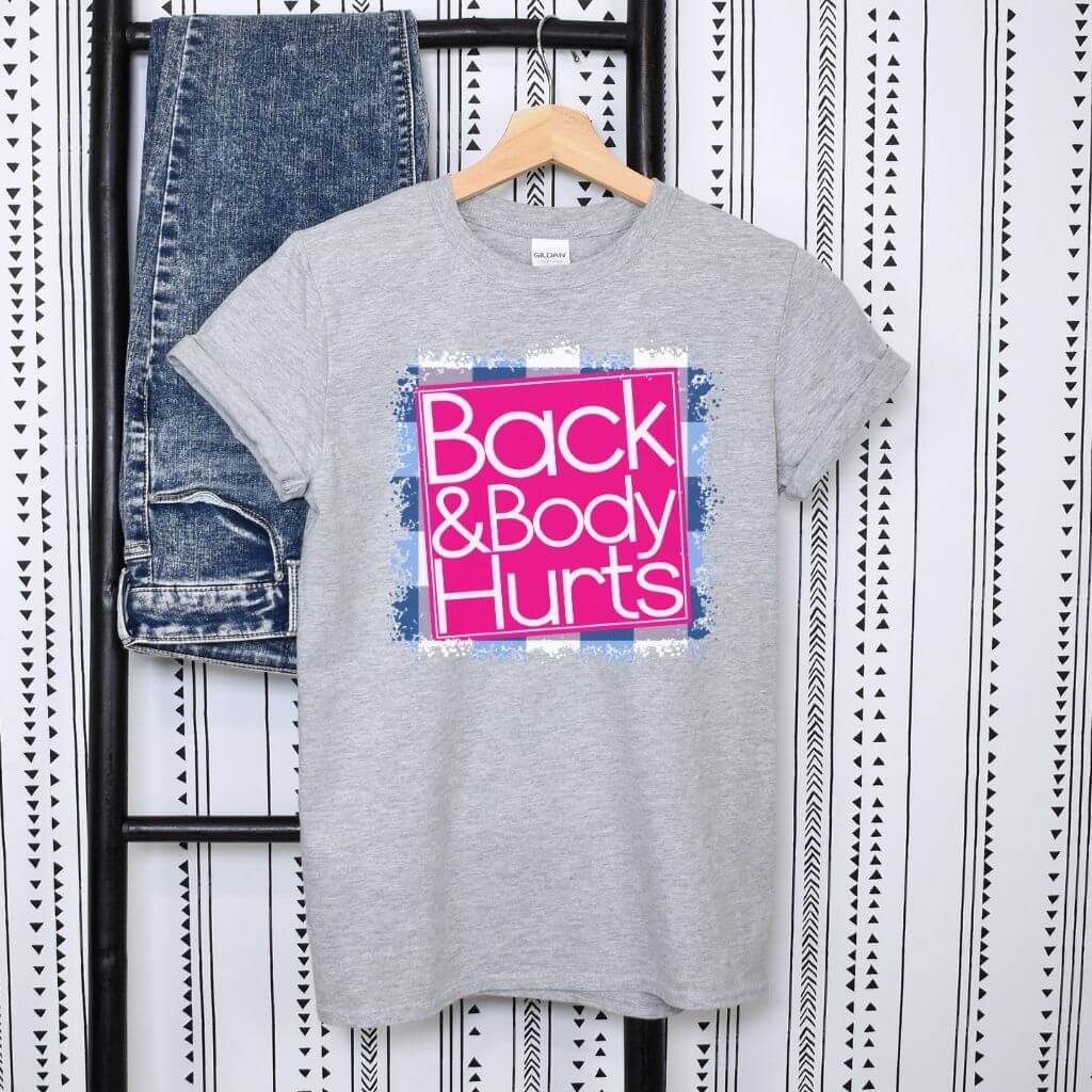 comfortable casual graphic tee with bold text