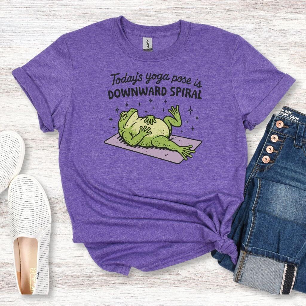 comfortable polyester cotton yoga tee