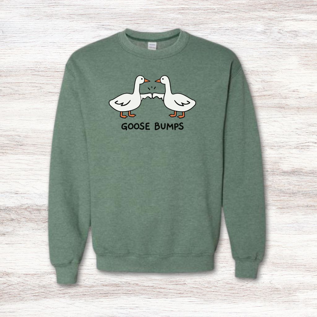 cozy goose bumps sweatshirt for women