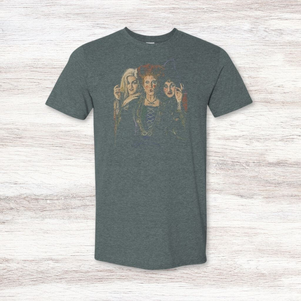 Cute Sanderson Sisters graphic tee for October celebrations