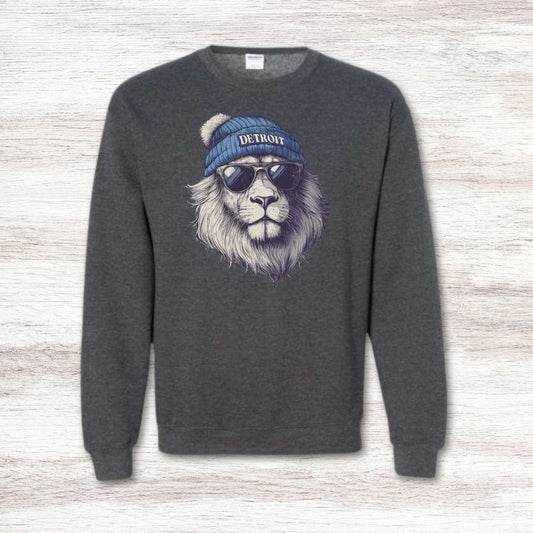 Detroit Lion sweatshirt with unique fan design