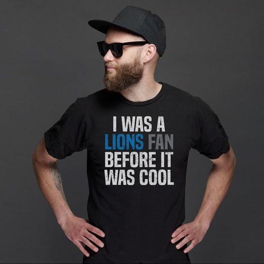detroit lions vintage fan t shirt design