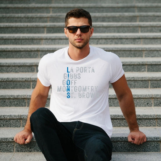 Detroit Lions typography graphic t-shirt design