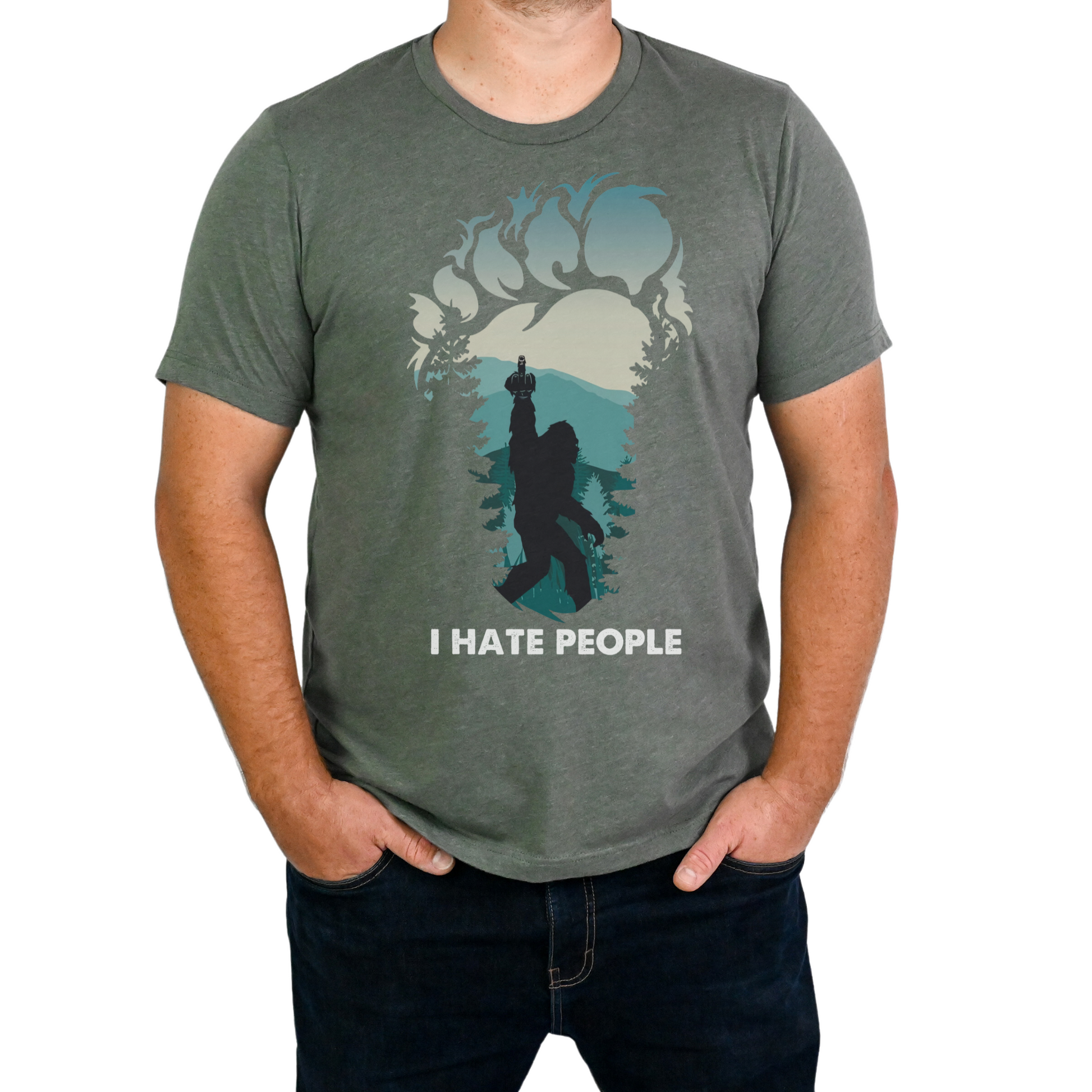 edgy cryptid humor graphic tee