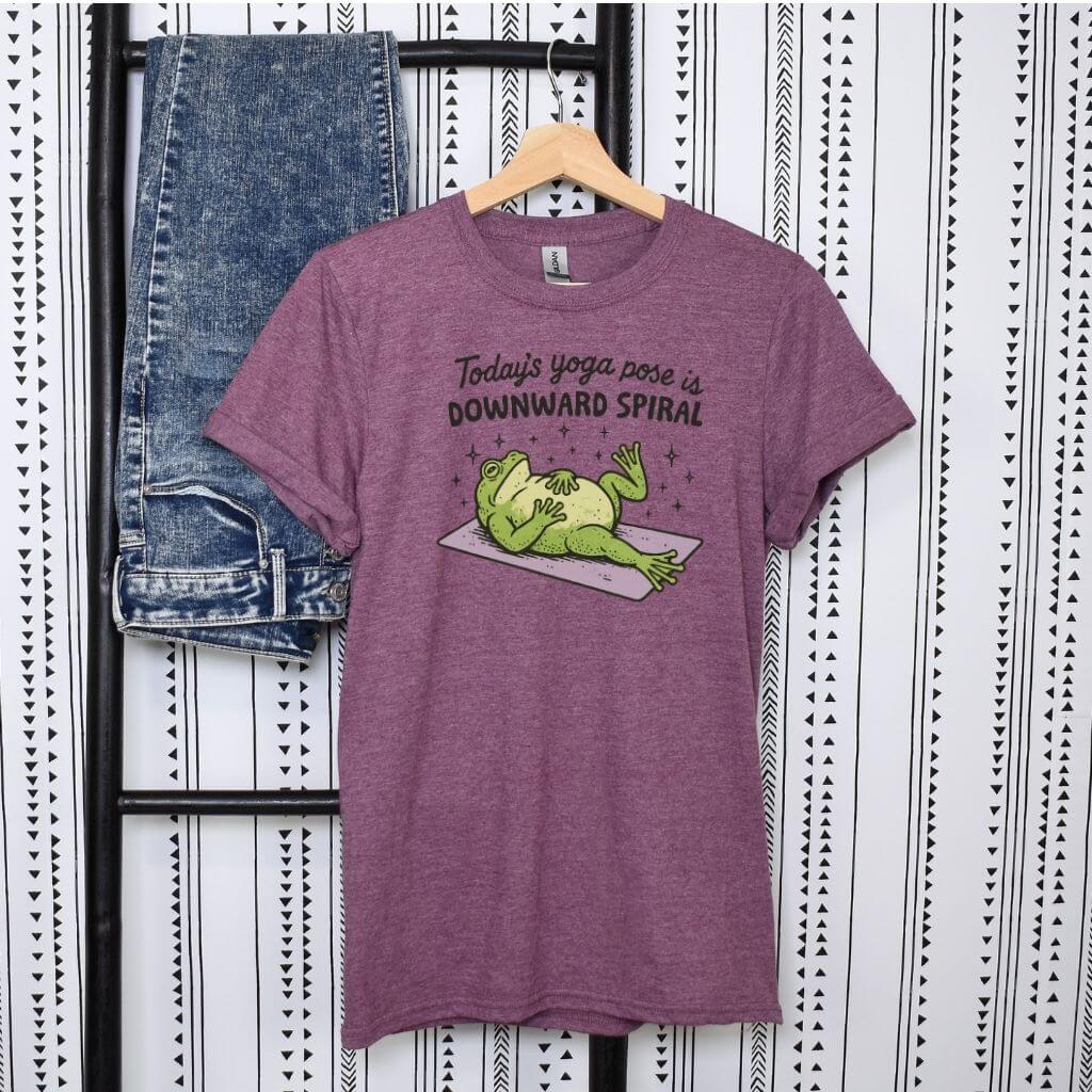 expressive graphic top for yoga class