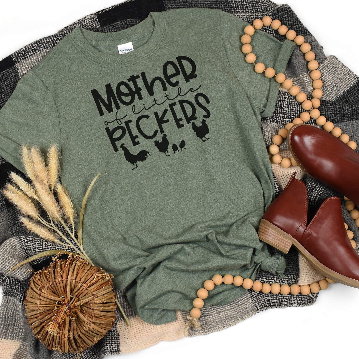 Hilarious country mom T-shirt with poultry pun