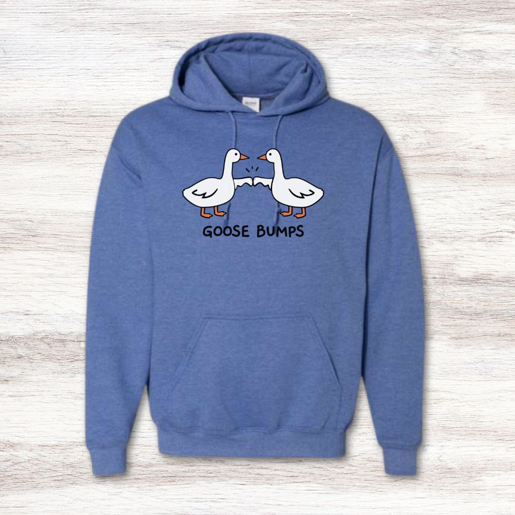 bold funny goose print sweatshirt