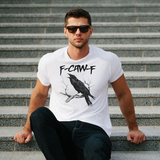 funny raven graphic t-shirt for everyday wear