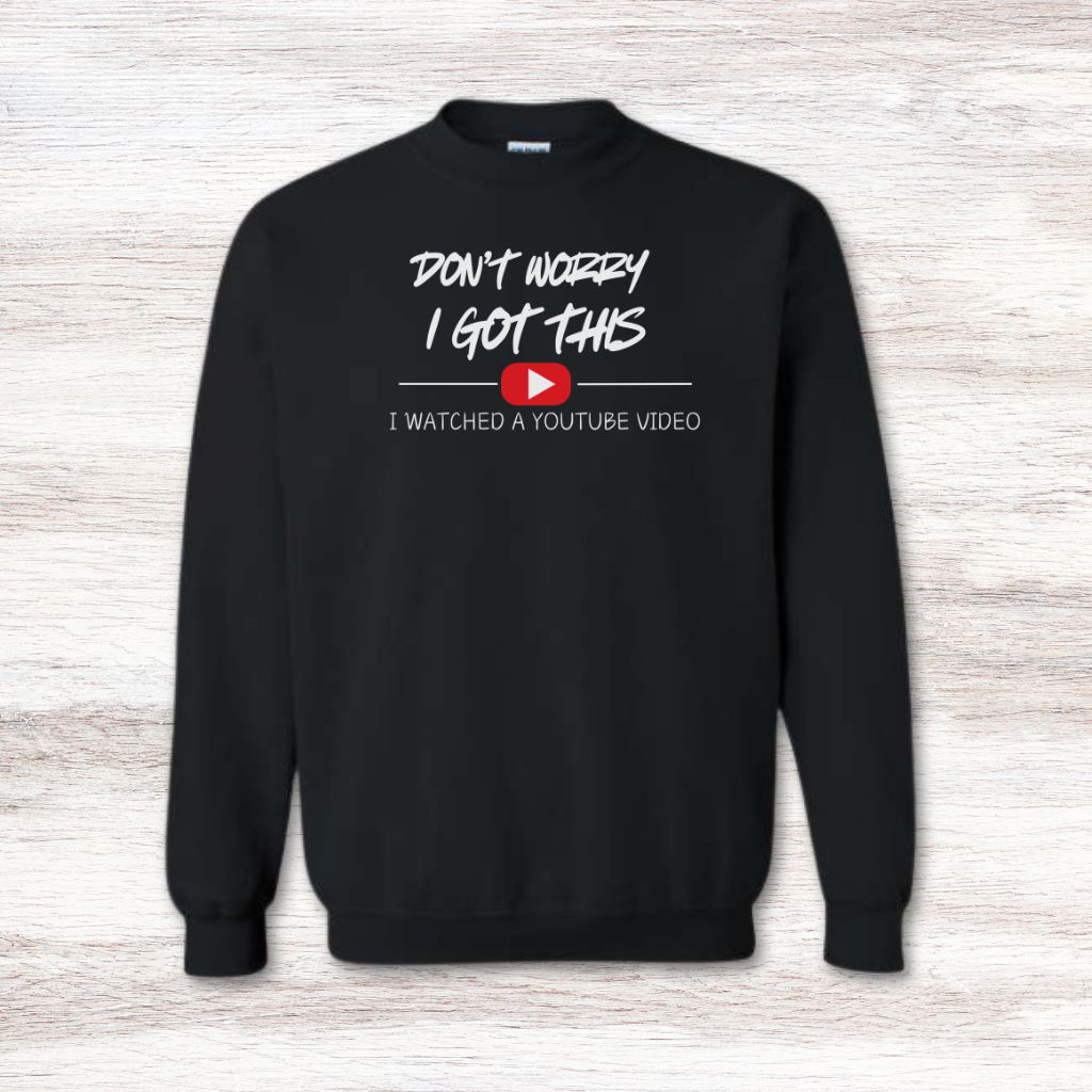 funny youtube video sweatshirt for creators