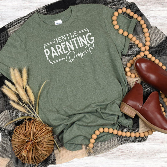 Gentle Parenting Dropout T-Shirt for women with funny design
