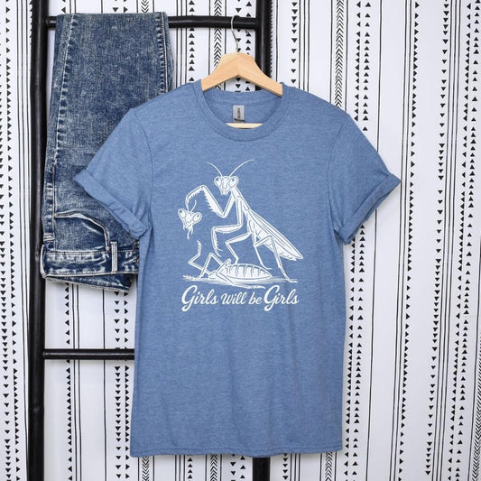 girls will be girls graphic shirt design