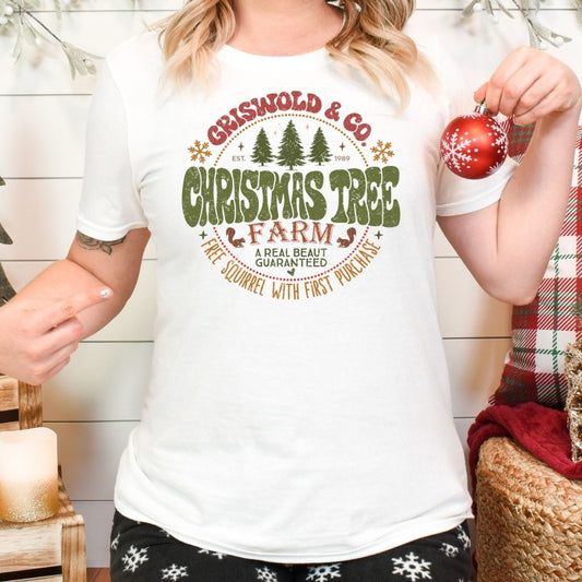 Griswold Christmas tree farm graphic tee
