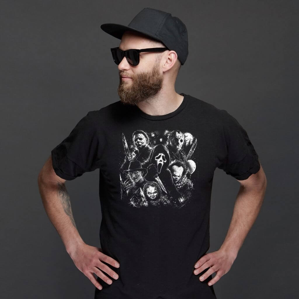 Halloween slasher movie killers t-shirt