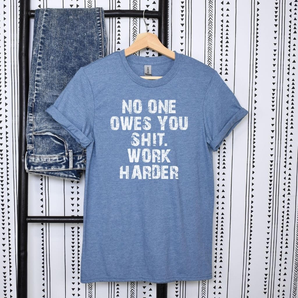 hustle mindset graphic tee for men