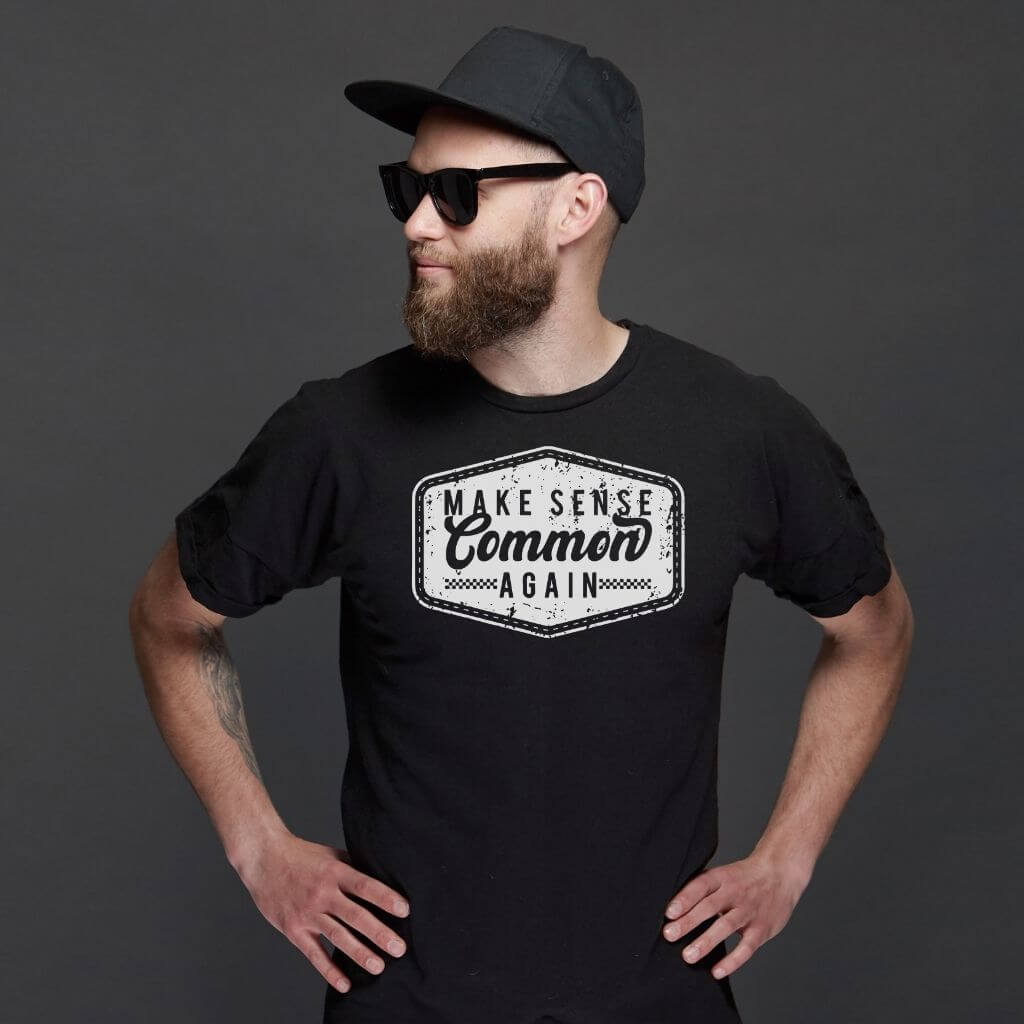 Make Sense Common Again T-Shirt funny graphic tee