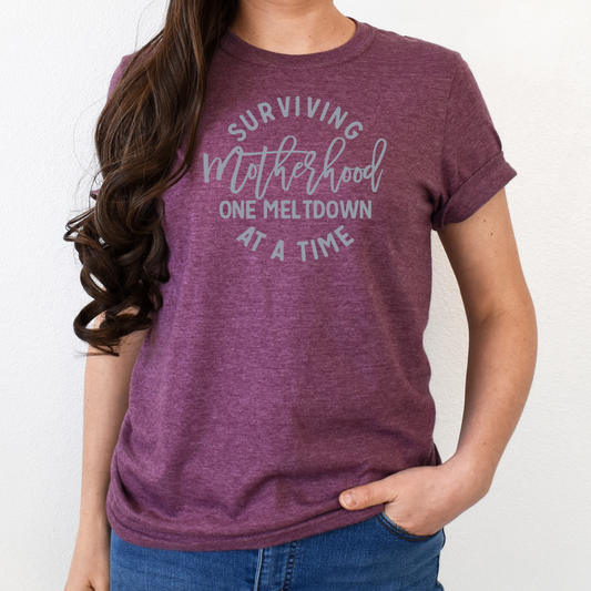 funny motherhood graphic t-shirt for women