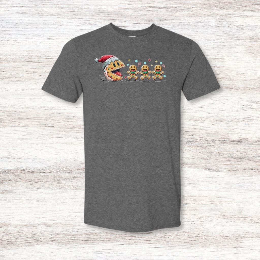 nostalgic pac man parody christmas graphic